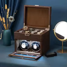 Coffret Remontoir Haut de Gamme - 2 remontoirs et 8 présentoirs